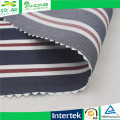 High quality red black white color twill stripe tc fabric for shirt